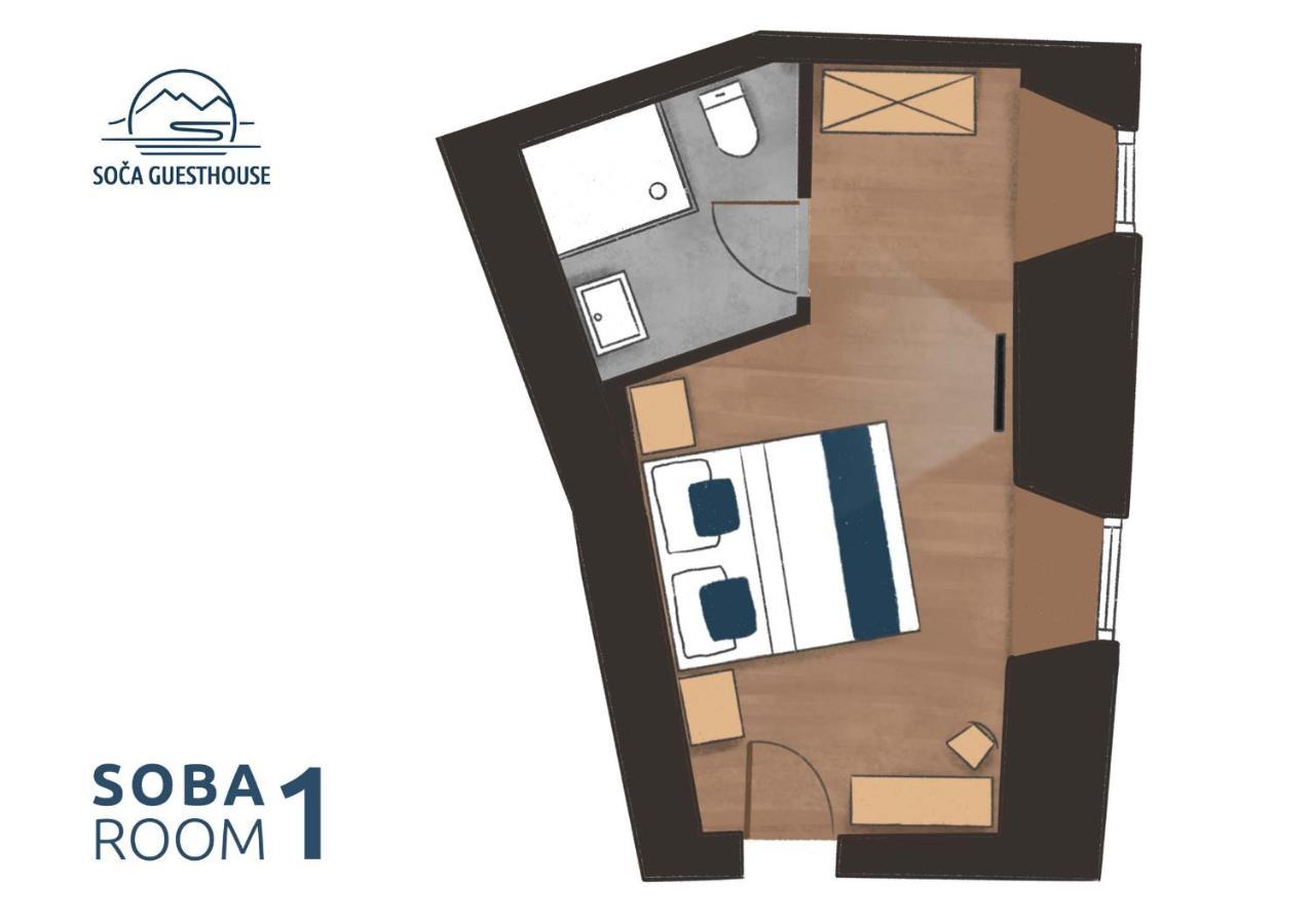 Soca Guesthouse Kanal Zewnętrze zdjęcie